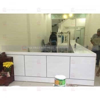 Quầy Lễ Tân Thấp QLTTG614 - Quầy Thu Ngân, Quầy Trung Tâm, Quầy Gỗ Công Nghiệp Hiện Đại